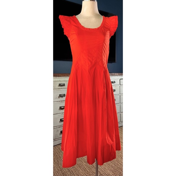 Ulla Johnson Camille Paprika Midi Dress Size 4
